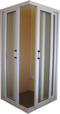 PVC shower cabin